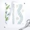 Regency Floral Folk Art Light Blue Leaves Flower Vine Traditional Watercolor Custom Pre-pasted Wallpaper by Spoonflower Pre-Pasted Wallpaper 2FT Wide